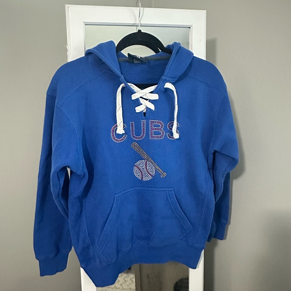 Cubs Women's Blue Hoodie